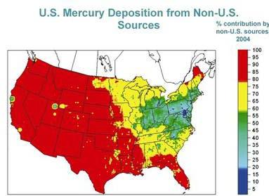 , majority of mercury deposition is from sources outside the U.S.