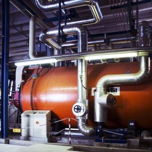 AUXILIARY BOILERS They operate in order to cover the heat peak demands from the end users or in case of gas