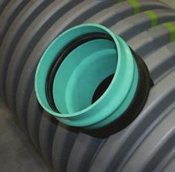 300 mm - 750 mm (12 30 ) Dual Wall Structure Connections Sanitary sewer projects require superior watertight performance combined with a flexible connection solution