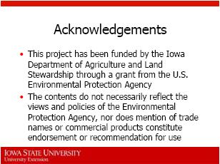 For additional information, visit the ISU Pest Management and the Environment website.