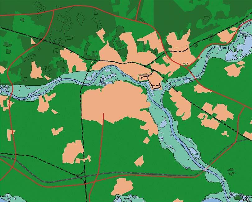 area around Arnhem in 1998