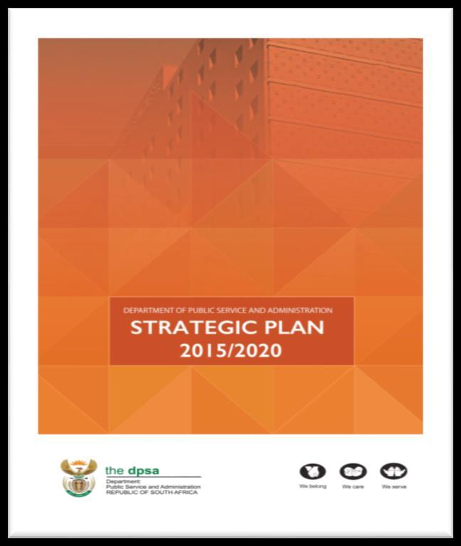 INTRODUCTION The department tabled its 2015/2020 Strategic Plan to Parliament in