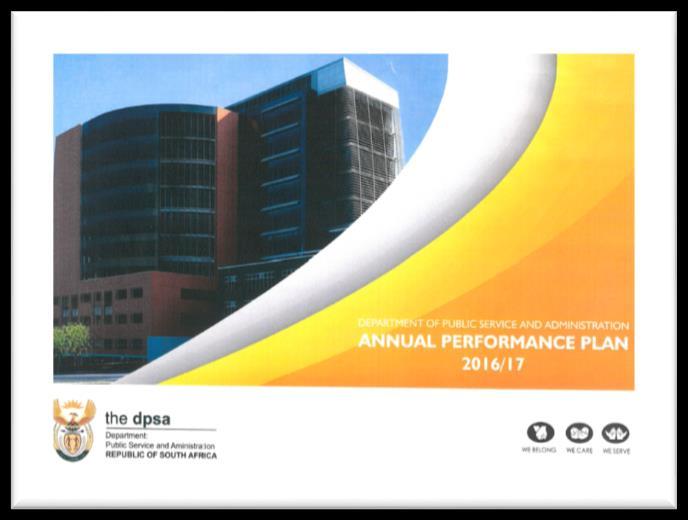 The DPSA s 2016-17 Annual Performance Plan (APP) is aligned to the 2015/2020