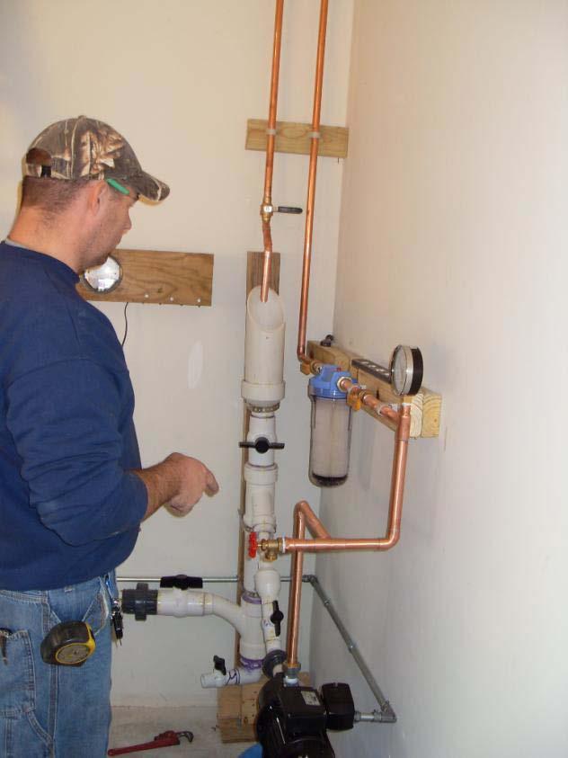 Plumbing May require license plumber Remote cistern water