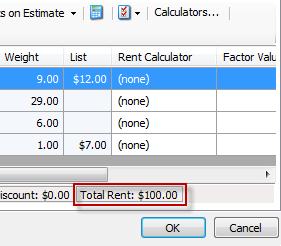 The Prorate dialog will launch. Enter the amount the Estimate should total in the Amount field.