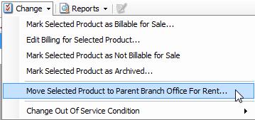 In this example, the billing status identifies Inv No: INV-0000161 as the invoice that includes this out of service item.