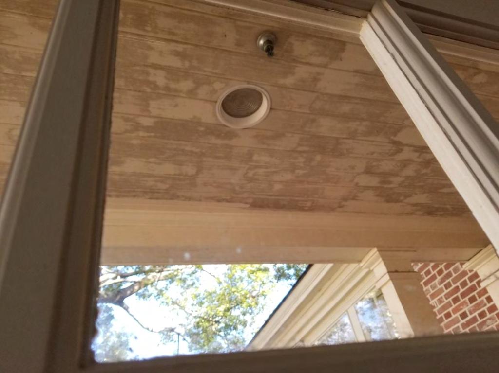Porch ceiling