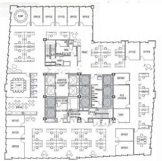 Figure 2 Typical Office Layout