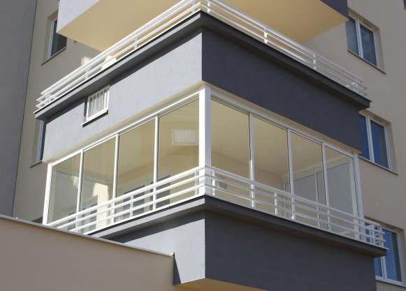 The frameless balcony enclosure system allows to arrange windows in such a way that they form a completely invisible and uniform surface a balcony