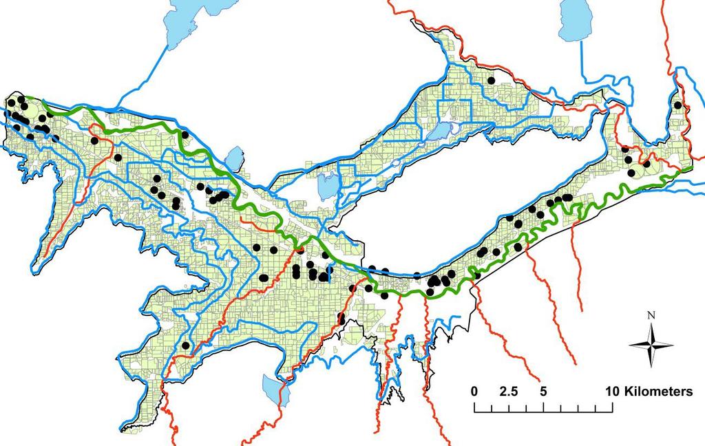 Study Area (Irrigation Patterns) Upstream study region Lower Arkansas River Valley - Study