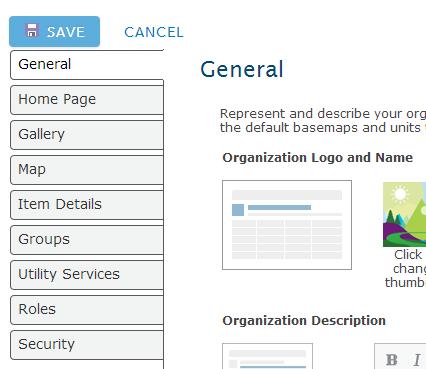 Organization settings Home page (banner and background) Featured content (gallery ribbon)