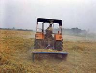 tractor-shredding, Punjabi farmers