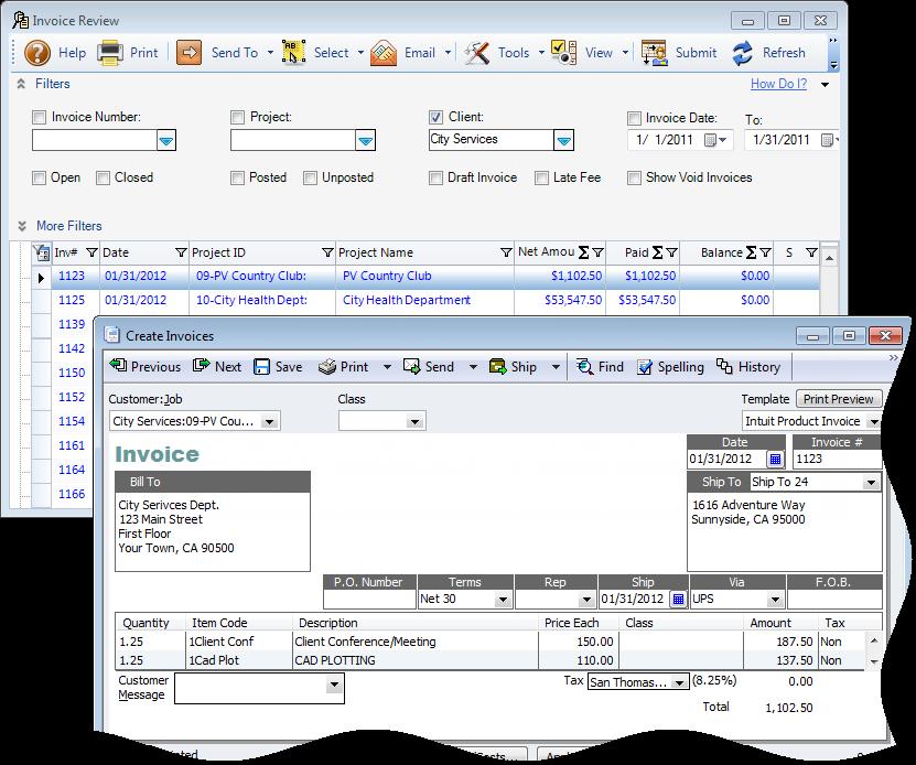 Day-to-Day Integration Settings 8. Check Invoices See BillQuick Help, BillQuickQuickBooks Integration for more about QuickBooks Sync Reports. Repeat the above process for invoices.