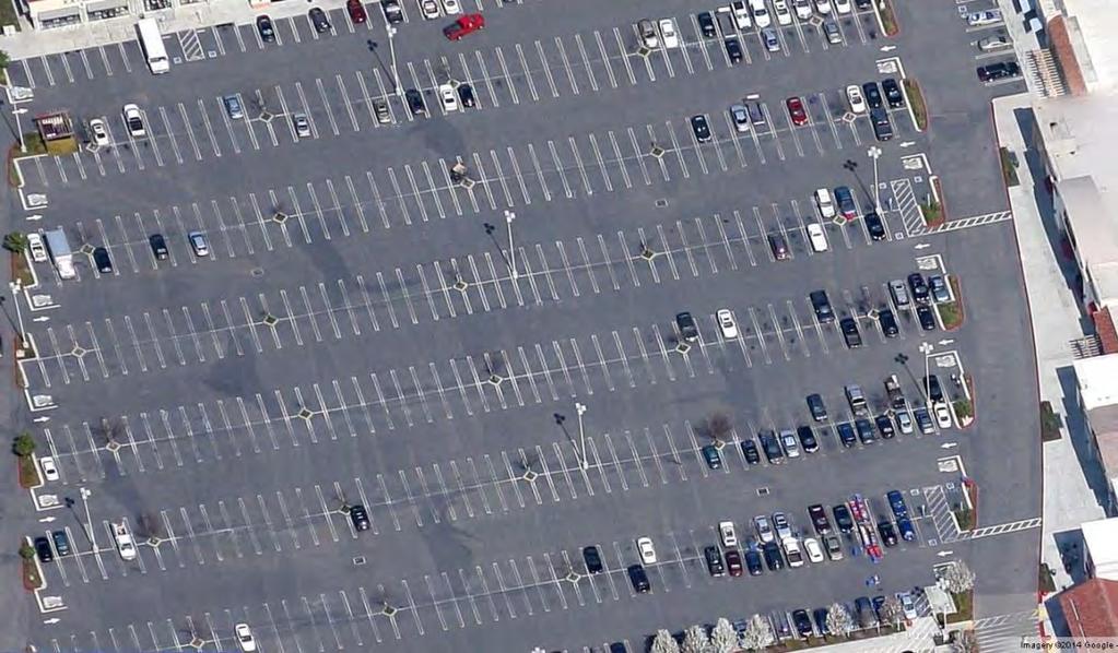 FIX PARKING LOT REQUIREMENTS Problem Conventional parking requires too much off-street parking and requires it to be provided on-site May not allow for offsite arrangement Large parking areas
