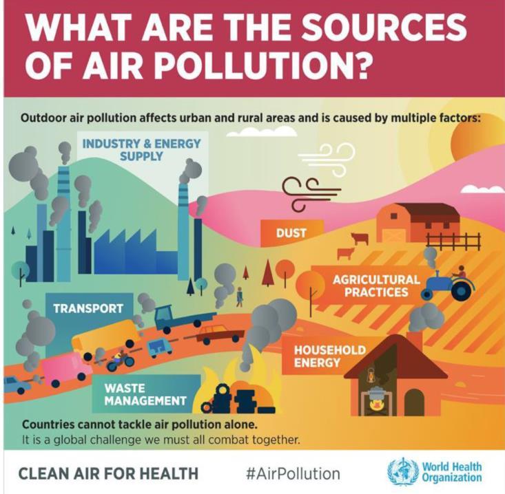 Air Pollution Air pollution = chemical, biological and physical contamination of air.