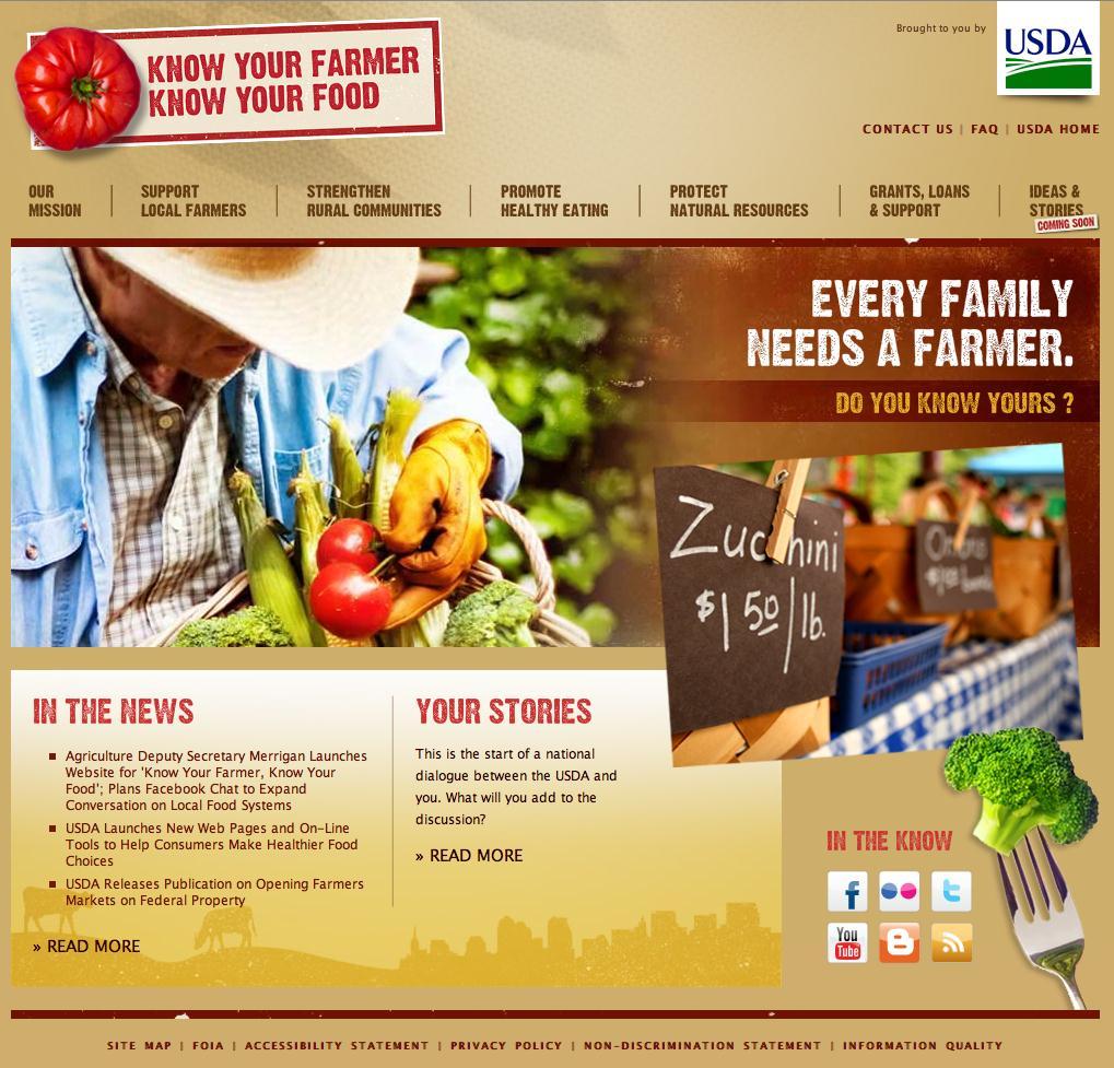 Know Your Farmer - Know Your Food: USDA Campaign Launch On local and regional
