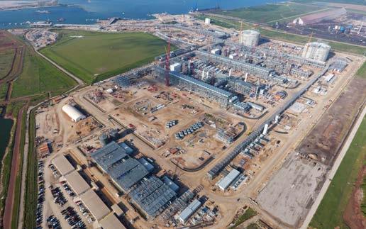 First greenfield LNG export facility in U.S. Lower-48 One train undergoing commissioning, two trains under construction (13.