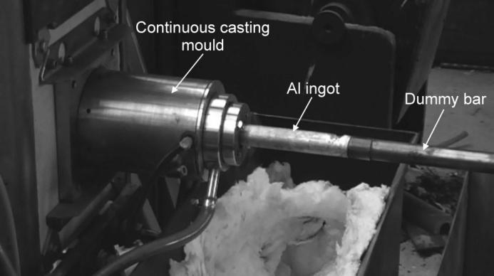 Example view of the continuous ingot of Al alloy Fig. 4.