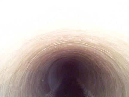 # 5 - Completed pipeline with concrete restoration and corrosion resistant hybrid polymer lining.