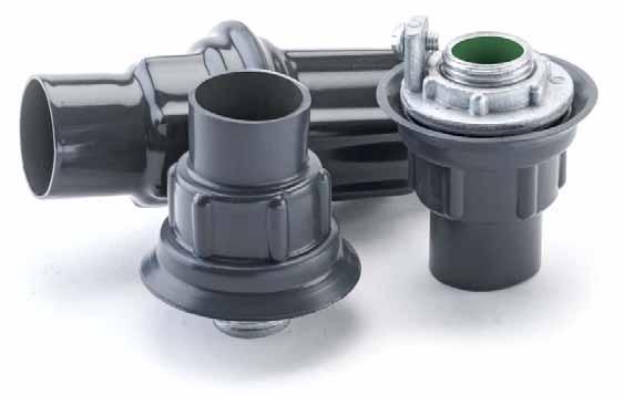 Knockout Hubs General Service Fittings Knockout Hubs Description: Perma-Cote ST style knockout hubs are used to terminate conduit runs through the wall of a sheet metal electrical enclosure.