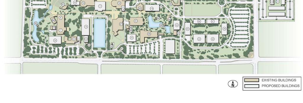 are the Physical Education Complex and Student Housing. Each academic cluster and center of activity shall retain an individual character defined by the programs and activities unique to the area.