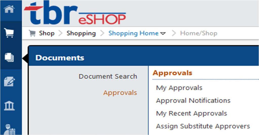 B. Go to list of requisitions to approve. Login to the Jaggaer TBR eshop website 2. Enter your User Name and Password 3.
