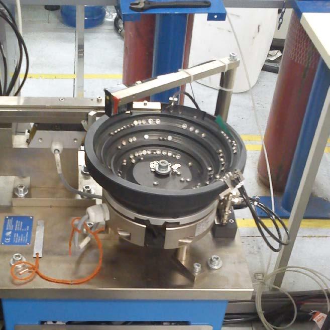 Vibratory bowl feeders are often found in the automotive or electronics industries. Robot/ Automated line Our machines also interface with robots on rails.