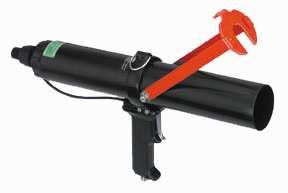 400, 550 and 600 ml up to 1000 mm anchorage depth Pneumatic gun for