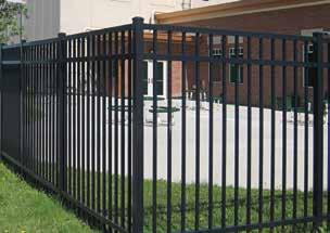 This revolutionary fence system is comprised of aluminum posts, panels, & mounting brackets that are easily installed along any terrain.