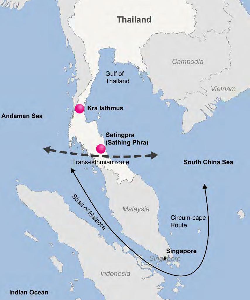 Future Infrastructure: Thailand s Kra Isthmus Canal Kra Isthmus is the narrowest point on the Malaysian peninsula; the idea for a canal has been considered for centuries.