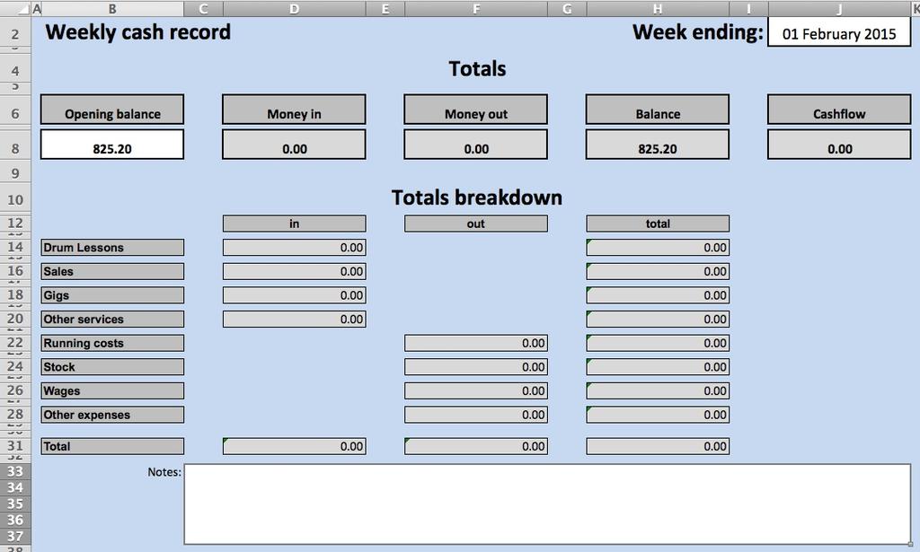 Weekly Records These records can be filled in by copying over your daily records at the end of the day or once per week, or you can ignore the daily record sheets altogether and just fill this in as