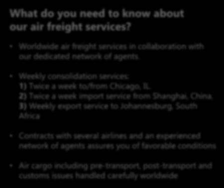 Your Air Freight. Worldwide. What do you need to know about our air freight services?