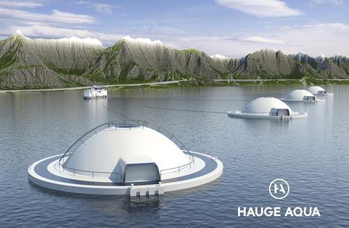 Marine Harvest. The EGG concept. Closed system. Improves sanitary conditions.