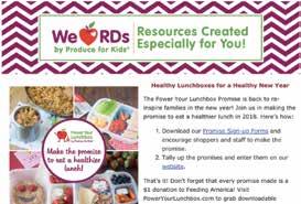 com offers tips and recipes to help families and classrooms eat more nutritious