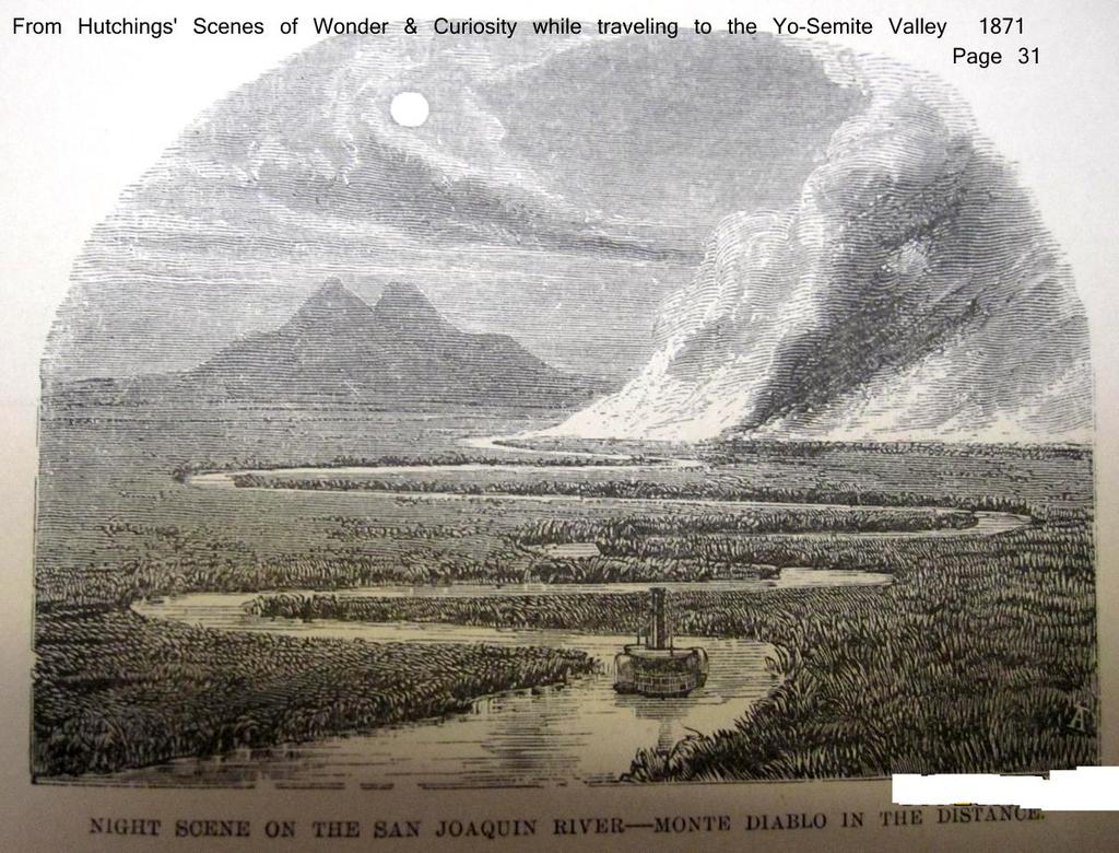 The sketch below is often used to convey the view of the entire Delta in 1870 when in fact it was the view of ONLY the San Joaquin River