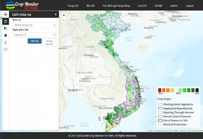 National Crop Monitor for Vietnam National Crop