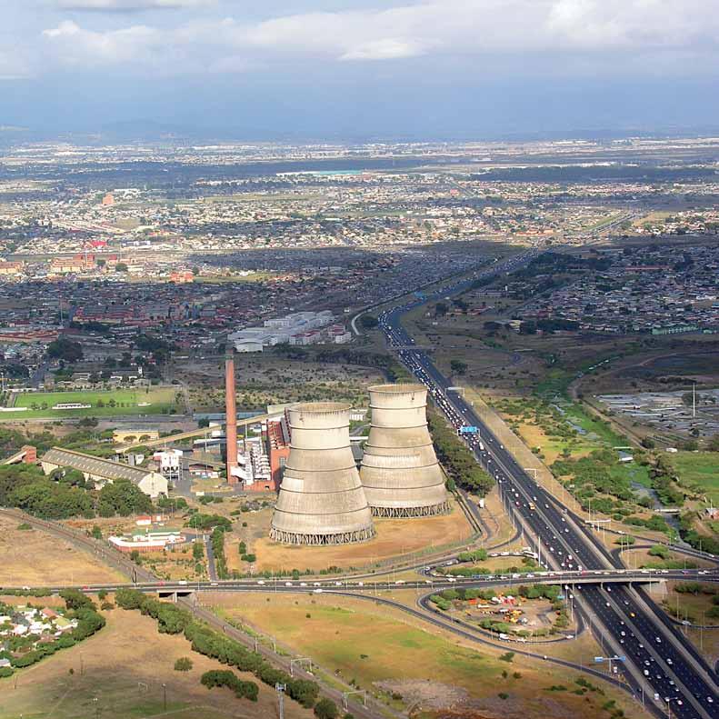 A coal-fired power in Cape Town, South Africa. Simsa.