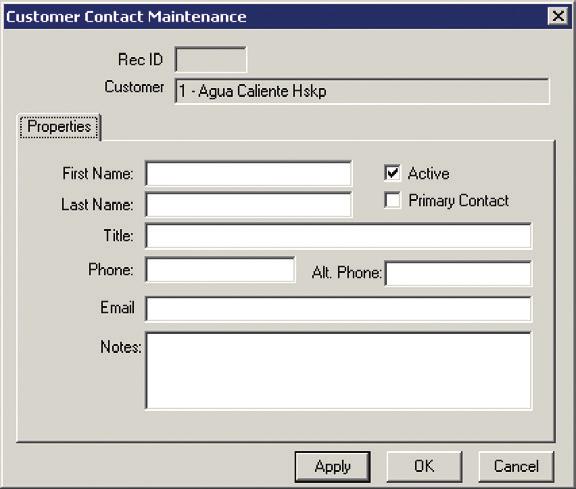 Add Customer Contacts You can add customer contacts to your PPS system. If you use the customer contacts feature in PPS, you can add multiple contacts for a customer. To add a contact: 1.