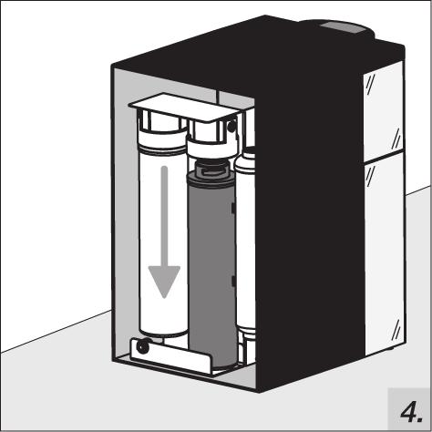 counterclockwise until seated in place. (fig. 6 above) 6. Replace back cover. 7.