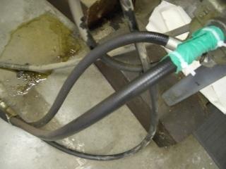 Hydraulic leaks like the one pictured are a common occurrence with dirty, unreliable and inefficient hydraulic systems.