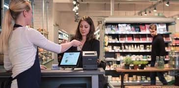 queues Quick response to menu changes Improved customer experience Easy integration of new services Support for tablet POS Supermarkets Quick and easy