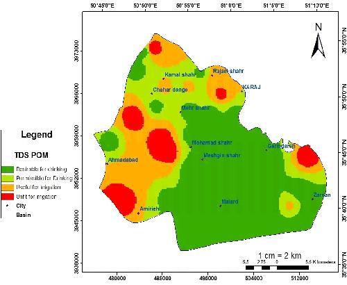 Figure 6: Classification of Groundwater Samples of the Study Area for Drinking and Irrigation, Pre and Post Monsoon Despite the higher solubility of most of its compounds (magnesium sulphate and