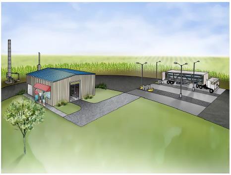 to clean up and process the dairy biogas into as well We are developing