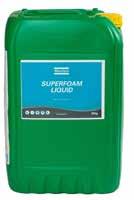 FOAMING AGENT AND DETERGENT SUPERFOAM LIQUID Atlas Copco Superfoam is a biodegradable mixture of anionic surfactants which has been formulated for use in the mineral and water well drilling