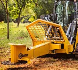 Ground contact is no problem if site prepping is desired and the carbide cutting teeth do not have to be sharpened in the field.