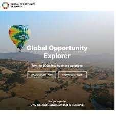 Global Opportunity Explorer Developed by UNGC, DNV GL, and Sustainia.