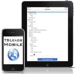 TSLeads Anywhere Scanner Plus gives you visual verification and time stamp. Leads are delivered at the end of the show via email.