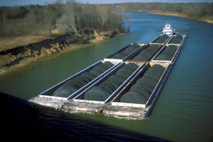 Inland Waterway Commodities Share by Tons Mississippi River and Tributaries: 30M tons in 1940, 500M tons today All Others <1% Manufactured 2% Food &