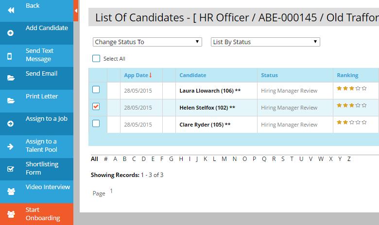 Select the onboarding template for the role from the Onboarding Template drop down Then, select a New Starter Admin - this should be the person responsible