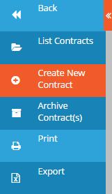 Click on User > Communications > Letter Options > Contracts and